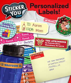 $9 for $20 Worth of Personalized Stickers and Labels! | See Mom Click