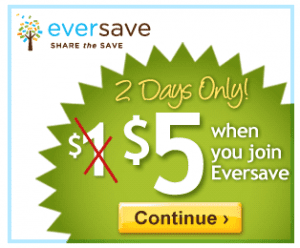 eversave $5 credit