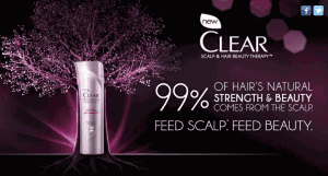 clear hair care free sample
