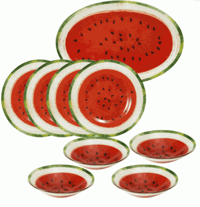 watermelon dishes set watermelon dishes set