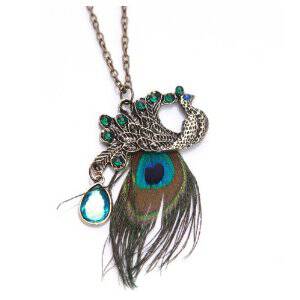 peacock necklace