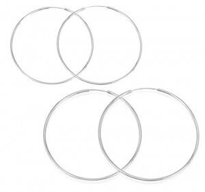 silver hoops