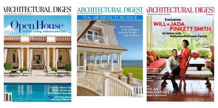 architecturaldigestcollage Architectural Digest Magazine
