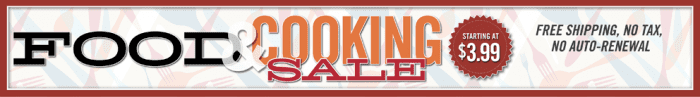 Food & Cooking Magazine Sale