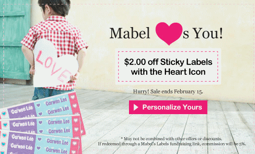 mabel's labels heart stickers
