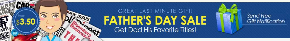 Father's Day magazine sale banner