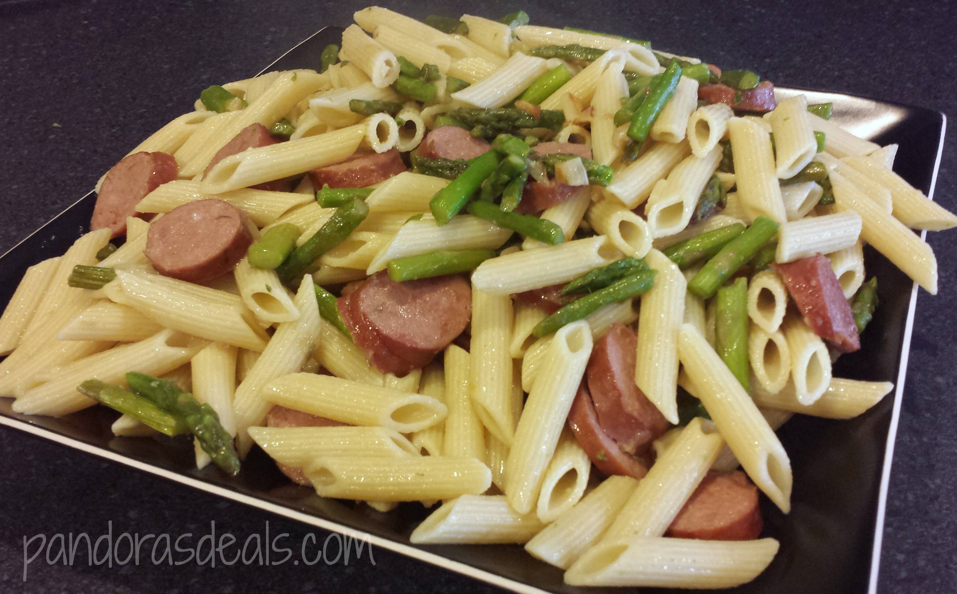 Kielbasa And Asparagus Pasta