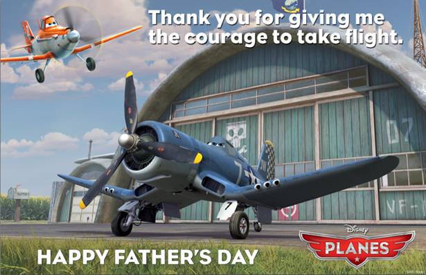 Planes Father's Day Card