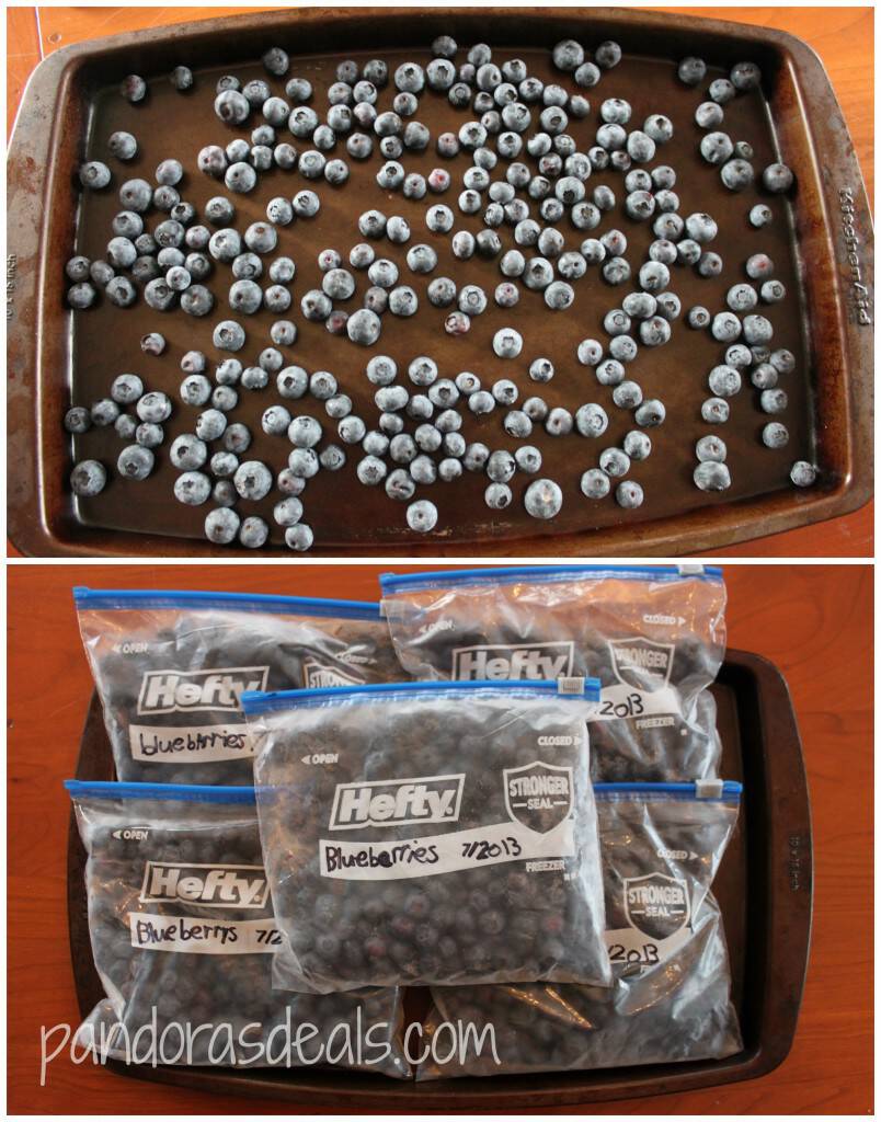 Learn how to freeze blueberries in 4 easy steps. Grab a bunch while they're cheap and in-season and freeze them for use over the winter. Great for baking!
