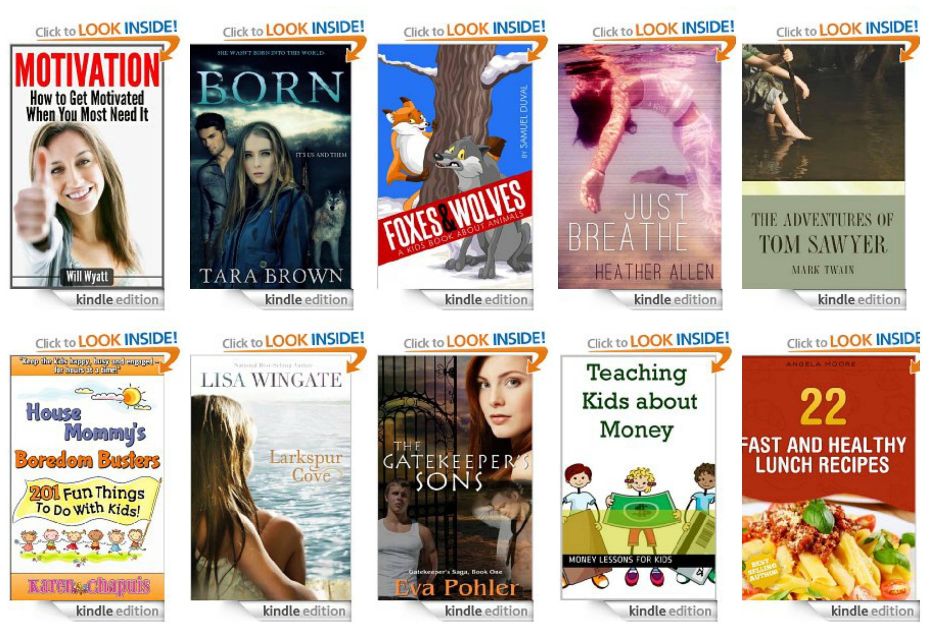 10 Free Kindle Books 9-10-13