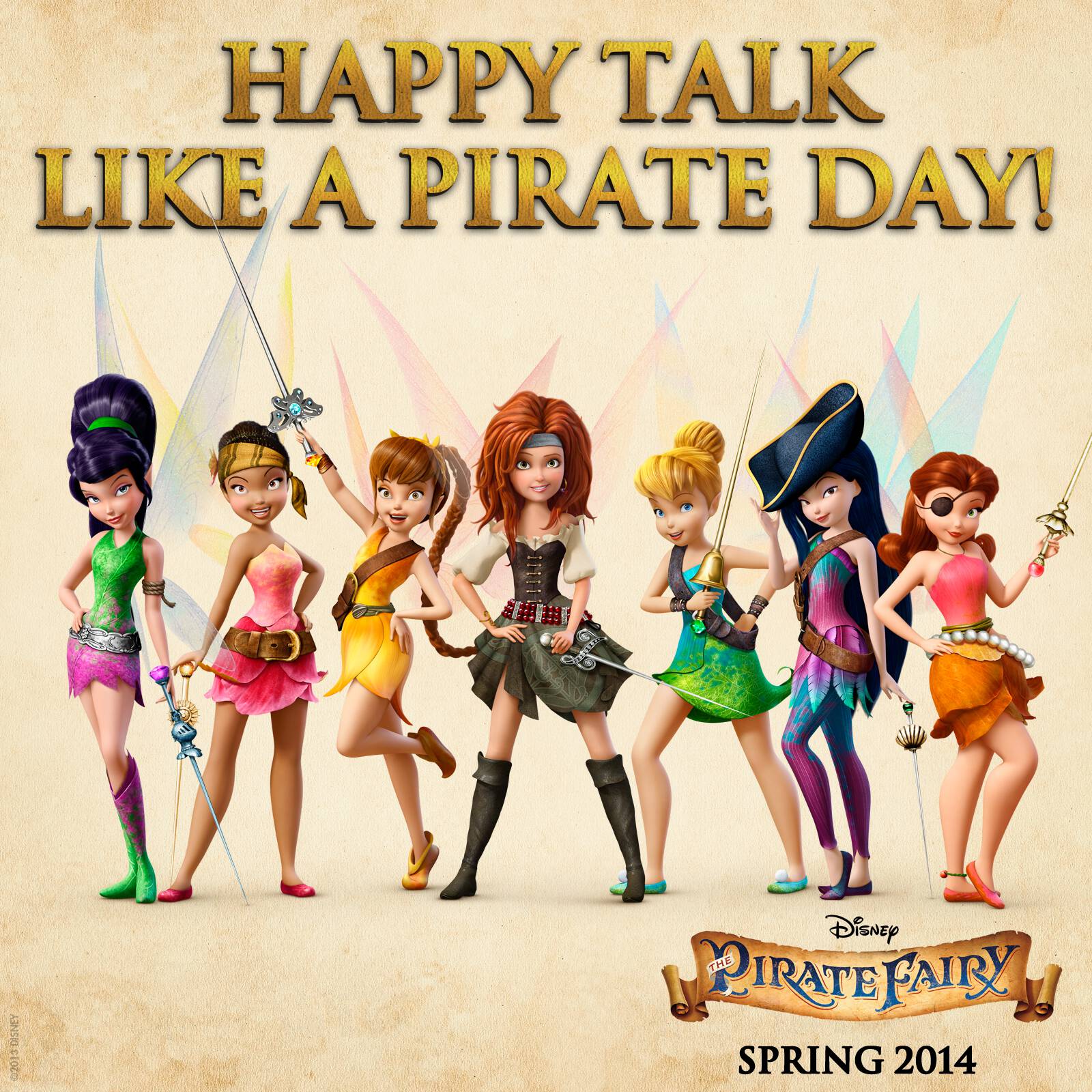 Happy Talk Like A Pirate Day From Tinkerbell & The Pirate ...