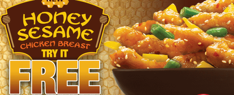 free honey sesame chicken