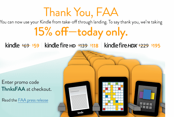Kindle FAA Sale