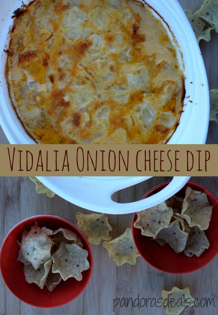 This recipe for Vidalia Onion Cheese Dip is so good! It's really easy to make with just a few basic ingredients and perfect for some hearty game day food.