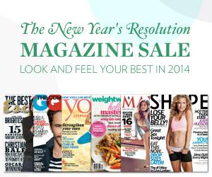 New Year's Resolution Magazine Sale