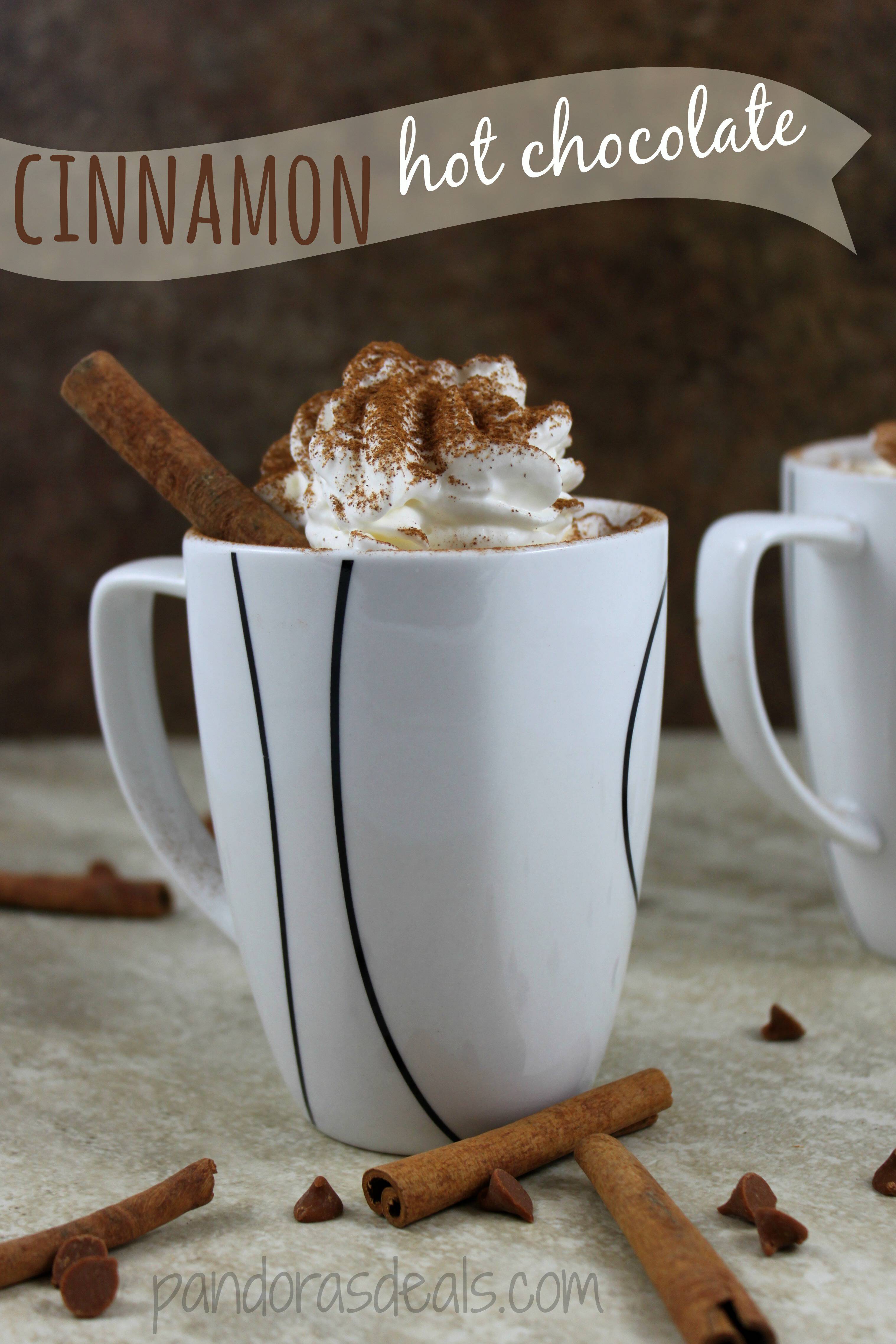 This Cinnamon Hot Chocolate Recipe is really simple to make and soooo sweet and yummy! It's perfect for a cold day. My kids slurped it down so fast!