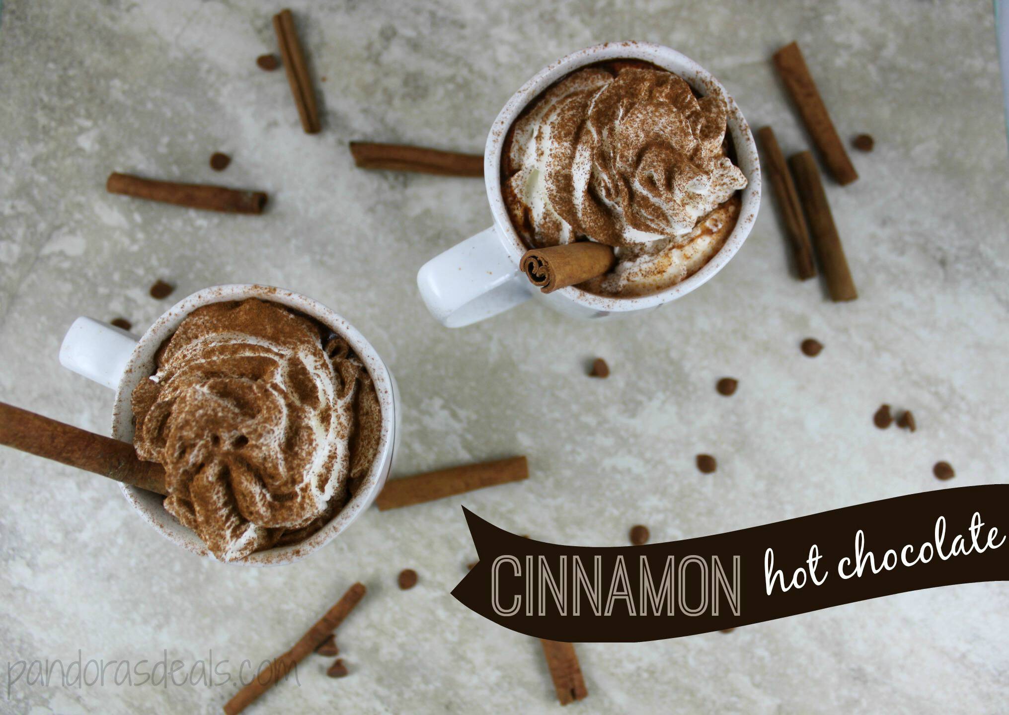 This Cinnamon Hot Chocolate Recipe is really simple to make and soooo sweet and yummy! It's perfect for a cold day. My kids slurped it down so fast!