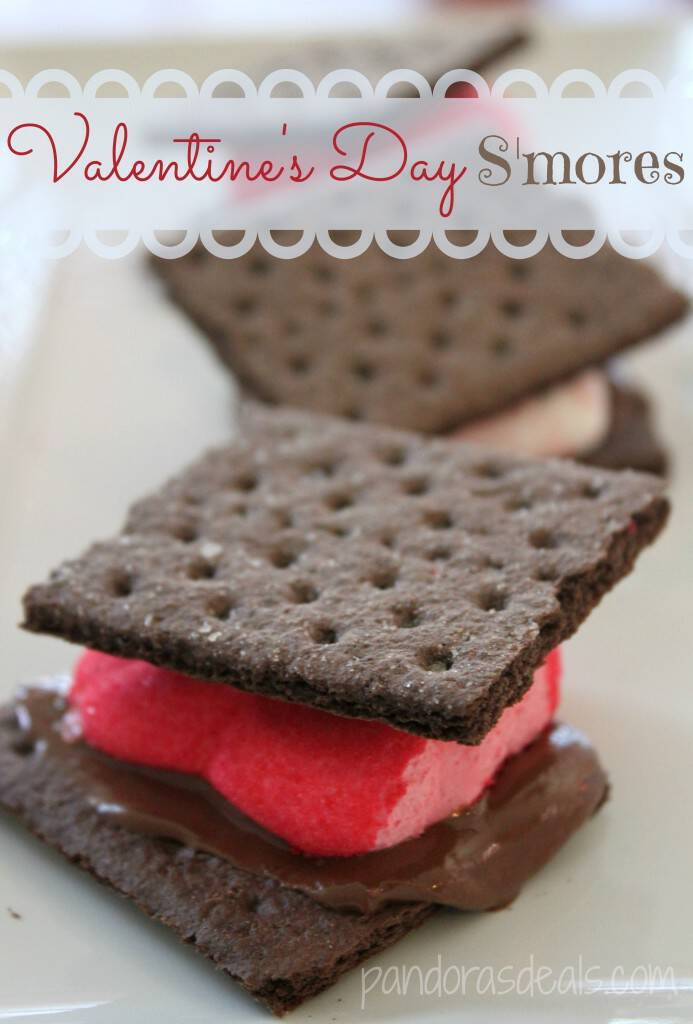 Share a sweet with your sweetie and make these Valentine's Day S'mores! They're so quick and easy to throw together and yummmm, melted chocolate and Peeps!