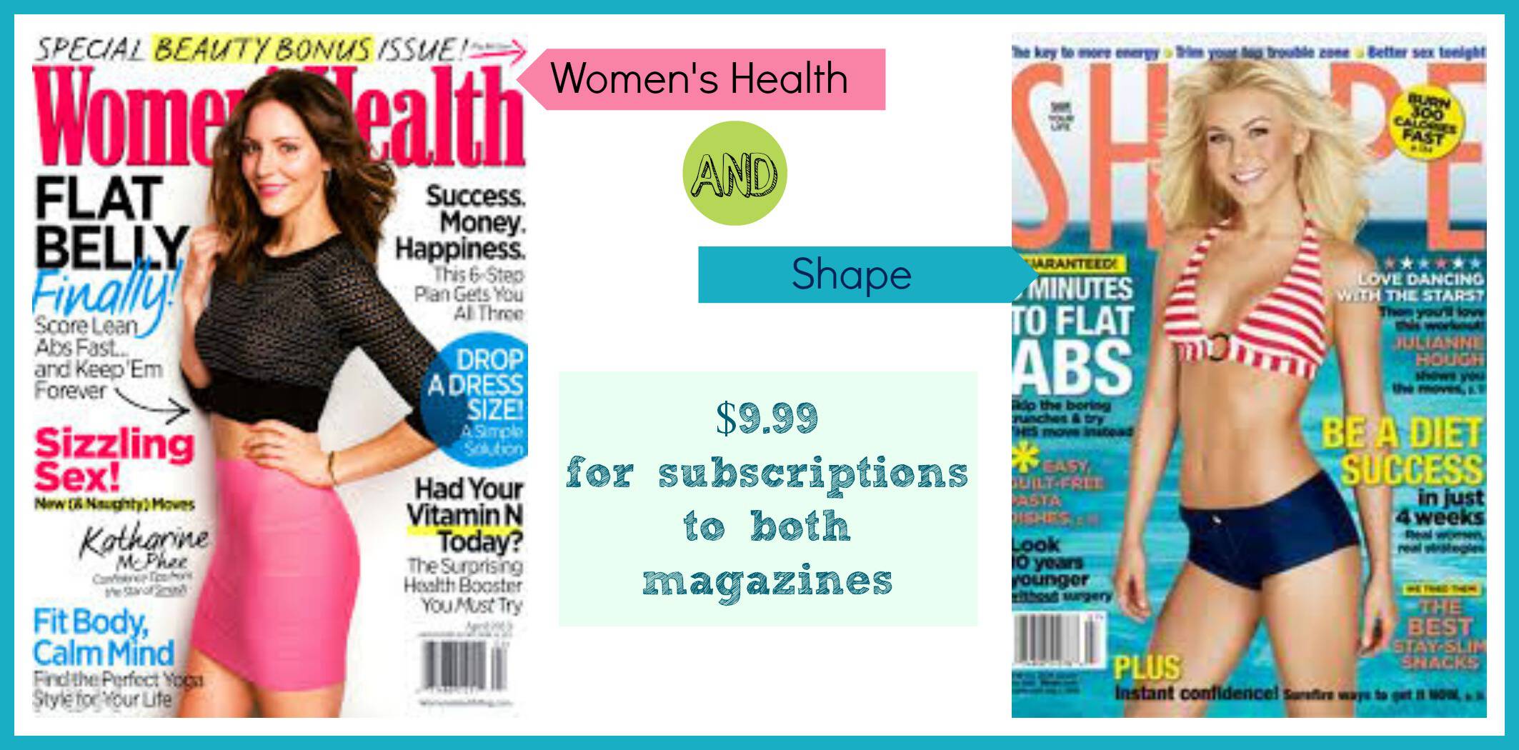 Women's Health Shape magazine bundle