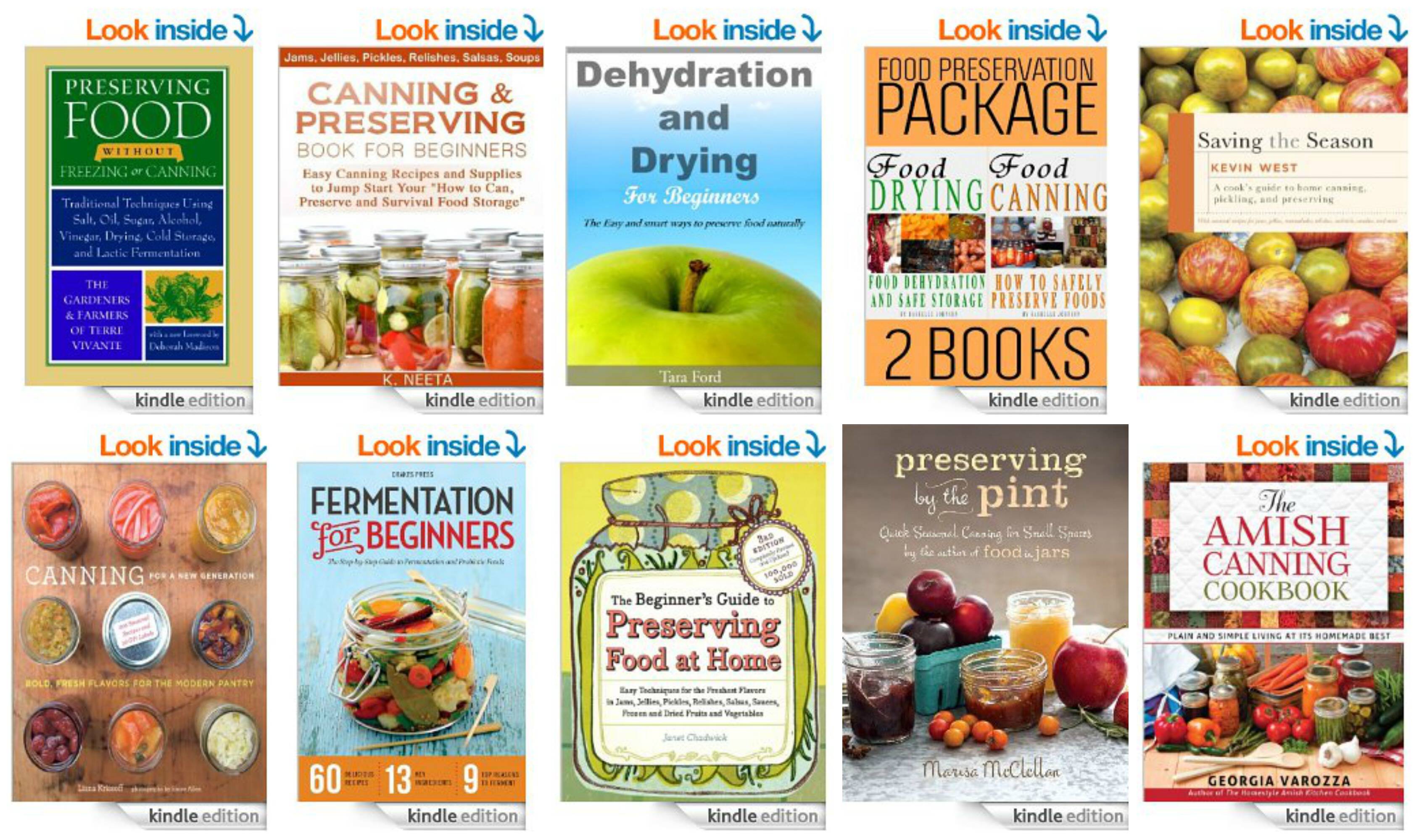 Top 10 Kindle Books on Canning and Preserving Food