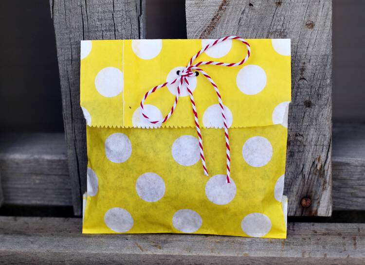 polka dot favor sacks