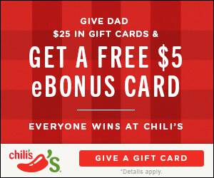 Chili's Father's Day Gift Card