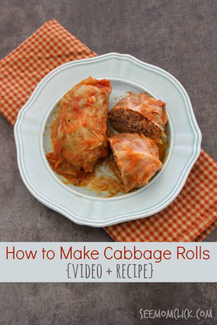 I love cabbage rolls but was always intimidated to make them myself until Mom visited! Check out our recipe and video to learn how to make cabbage rolls.