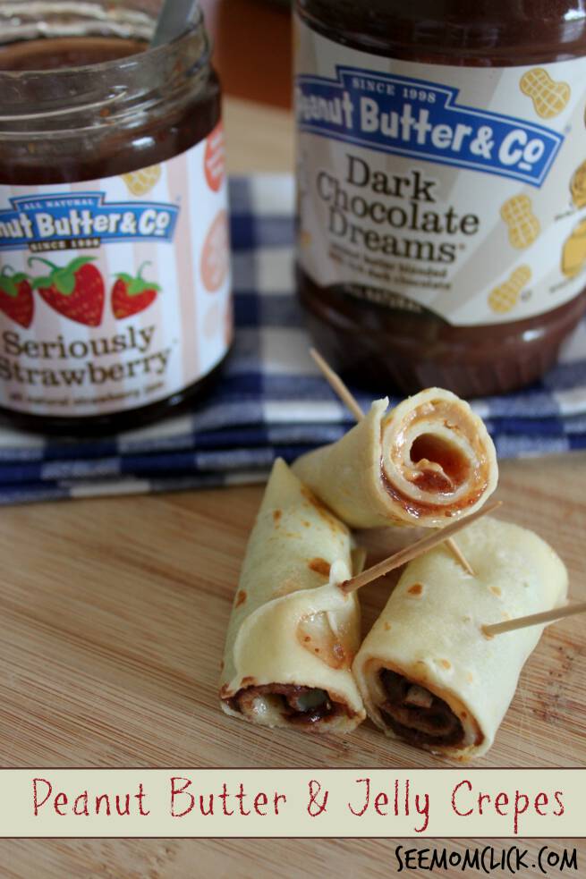 Peanut Butter & Jelly Crepes