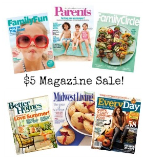 $5 magazine sale