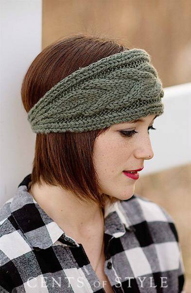 Cable Knit Head Wrap