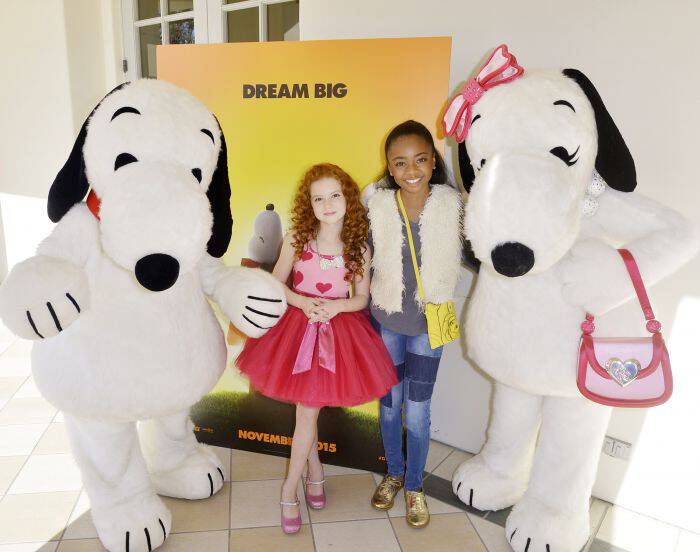 Join Snoopy, his sister Belle and the adorable Little Red-Haired Girl played in the upcoming Peanuts movie by Francesca Capaldi for a Valentine's Day Party!