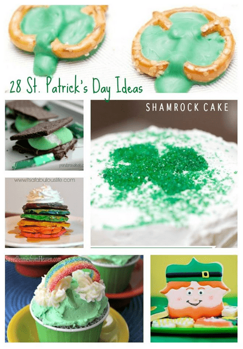 St. Patrick's Day is coming so it's time for everything rainbow and green! Here are 28 fun crafts for kids, recipes, and dessert ideas to celebrate!