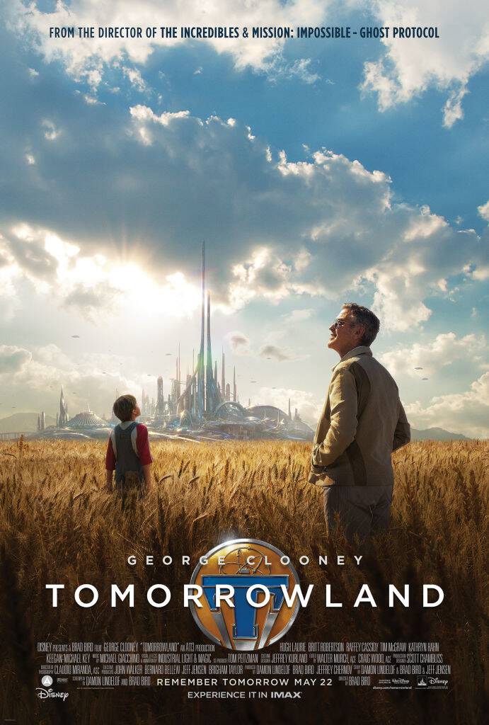 Check out Disney's TOMORROWLAND trailer and poster. This movie hits theaters May 22, 2015 starring George Clooney. And WOW! Looks amazing!