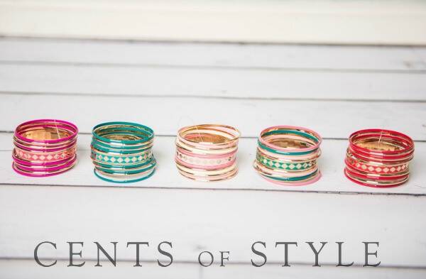 Colorful Bangle Bracelet Sets