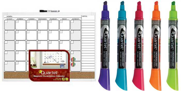 Dry Erase Calendar with markers