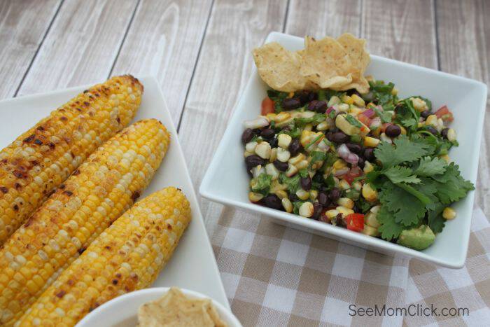 Grilled corn on the cob is one of our favorite summer recipes. Throw on a couple of extra ears to make this tasty Easy Grilled Corn Salsa appetizer recipe!