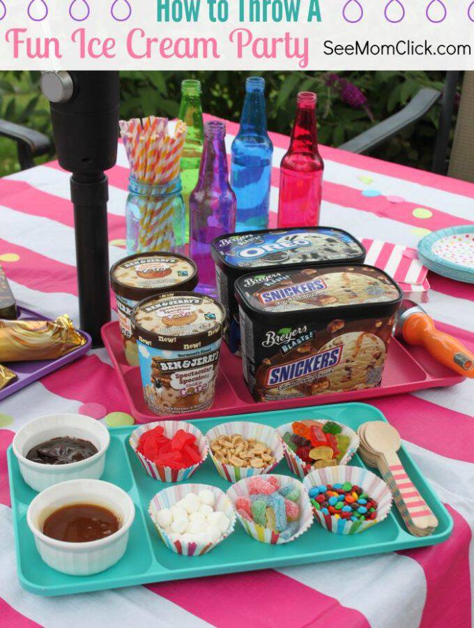 Summer food is the best, especially ice cream! Here's how we threw the best ice cream party with our favorite flavors and toppings & some easy decorations!