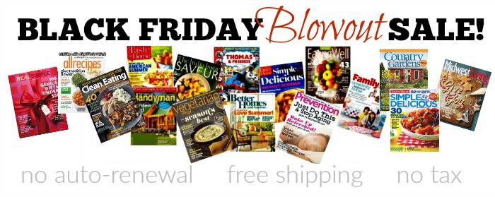 Check out this hot Black Friday Magazine Sale to find the BEST prices we've seen all year on tons of popular titles!