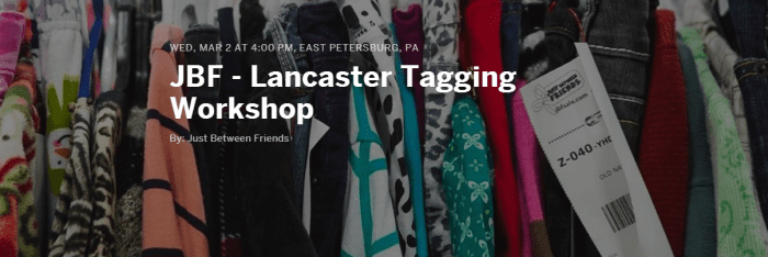 Just Between Friends Lancaster & Reading Spring Sale + Info on Workshops, Challenges & Huge Giveaway