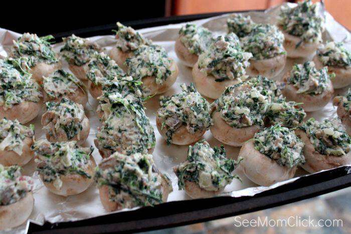 My Mom always made these Spinach and Feta Cheese Stuffed Mushrooms for special occasions and I do now, too. A perfect appetizer or party food recipe!