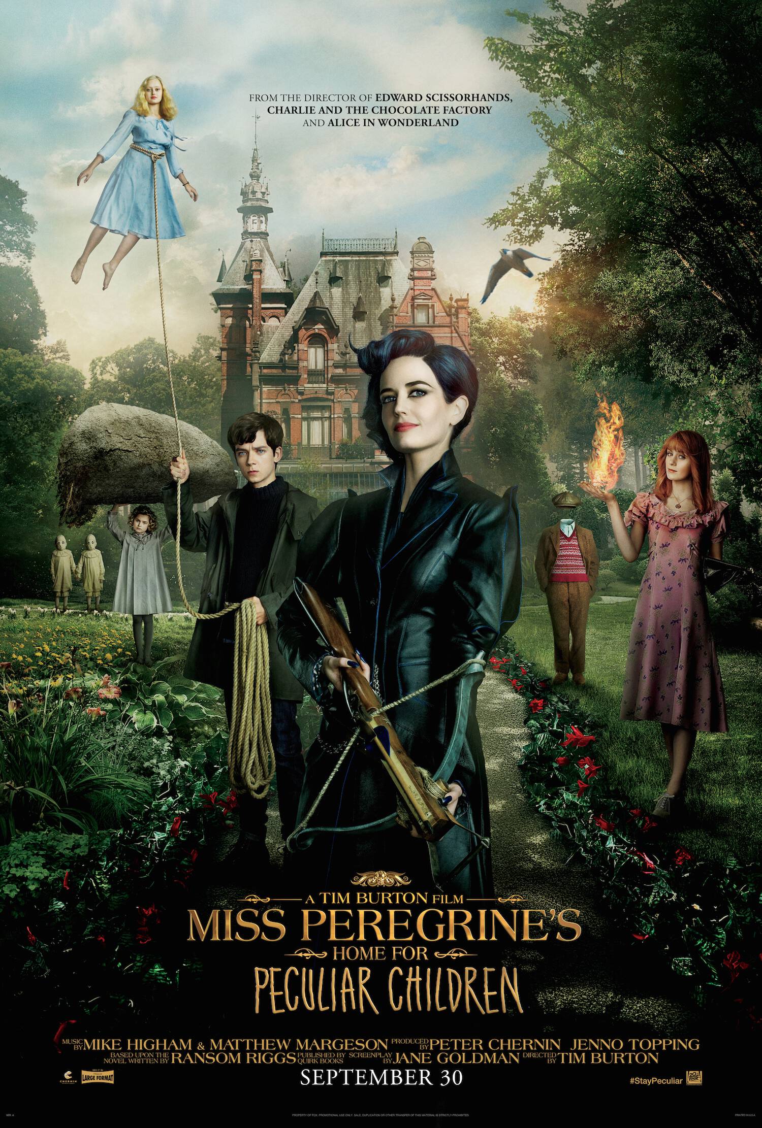 I'm so excited for this movie! Check out the new Miss Peregrine's Home for Peculiar Children trailer. The film hits theaters September 30!