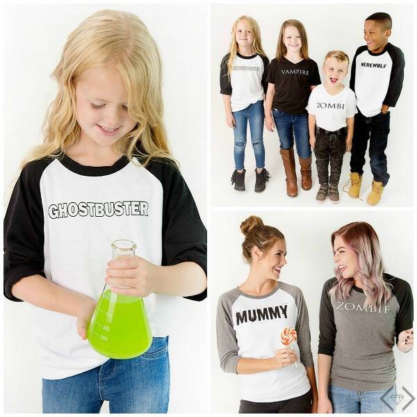 How fun are these graphic Halloween tees for women and kids? Right now they're on sale and will ship free from Cents of Style!