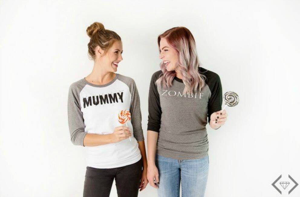 How fun are these graphic Halloween tees for women and kids? Right now they're on sale and will ship free from Cents of Style!