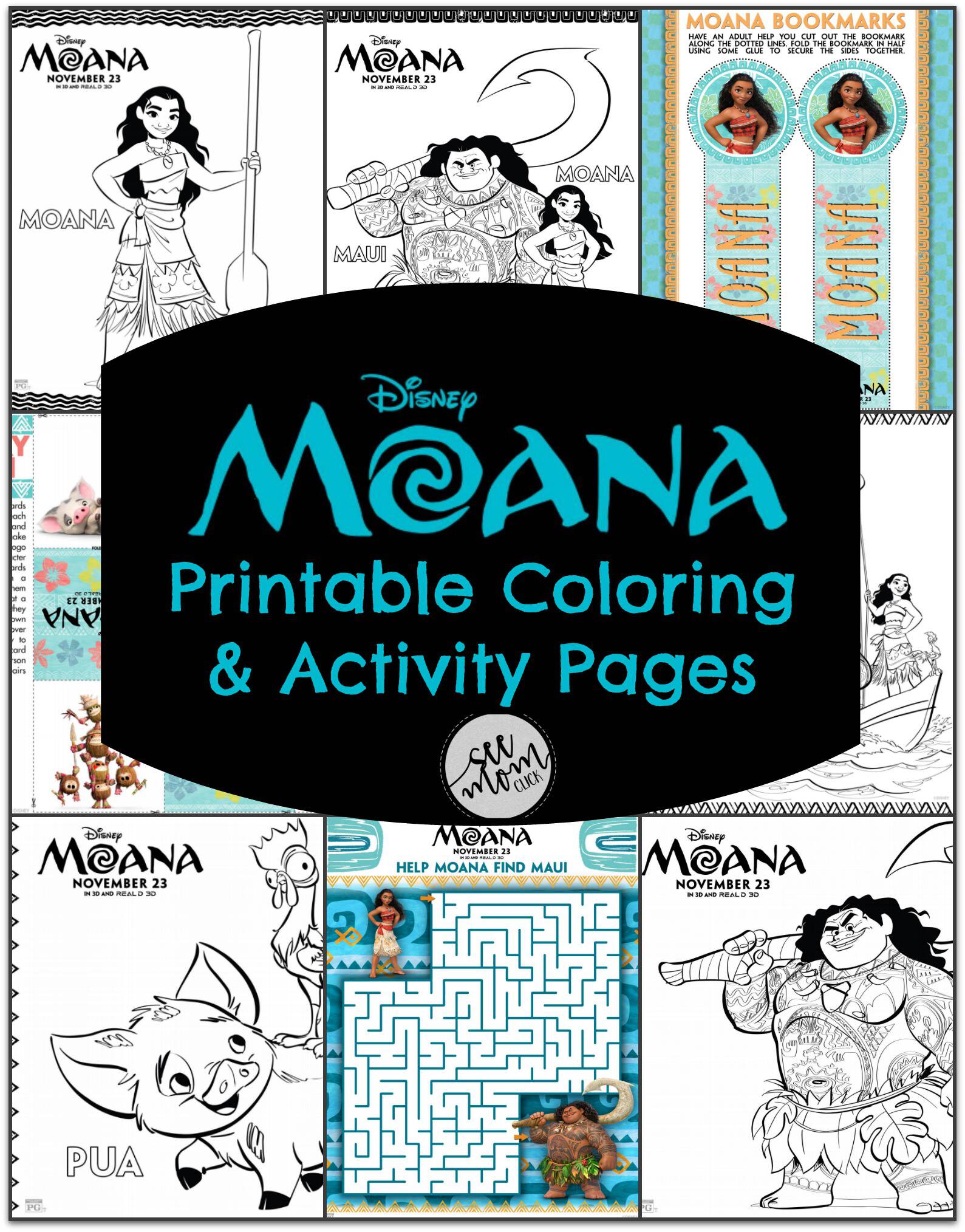I have some fun new Disney's MOANA printable coloring pages and activity sheets that the kids are going to love! MOANA releases November 23, 2016!