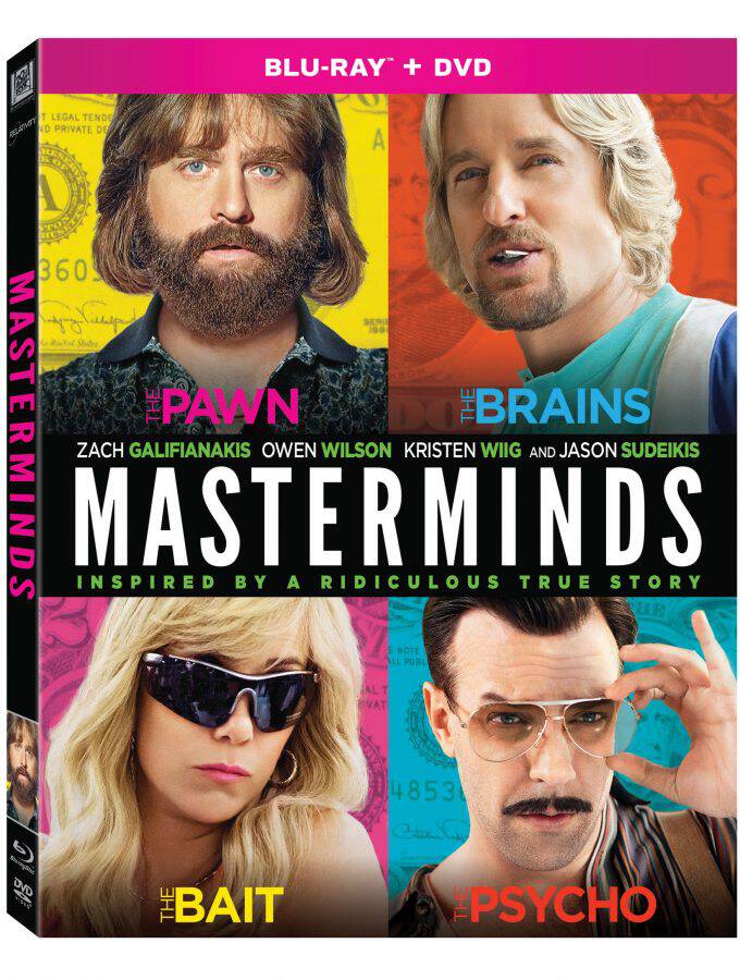 What would you do with 17 million dollars? MASTERMINDS, the hilarious movie based on real life events, comes out on Blu-Ray and DVD January 31!