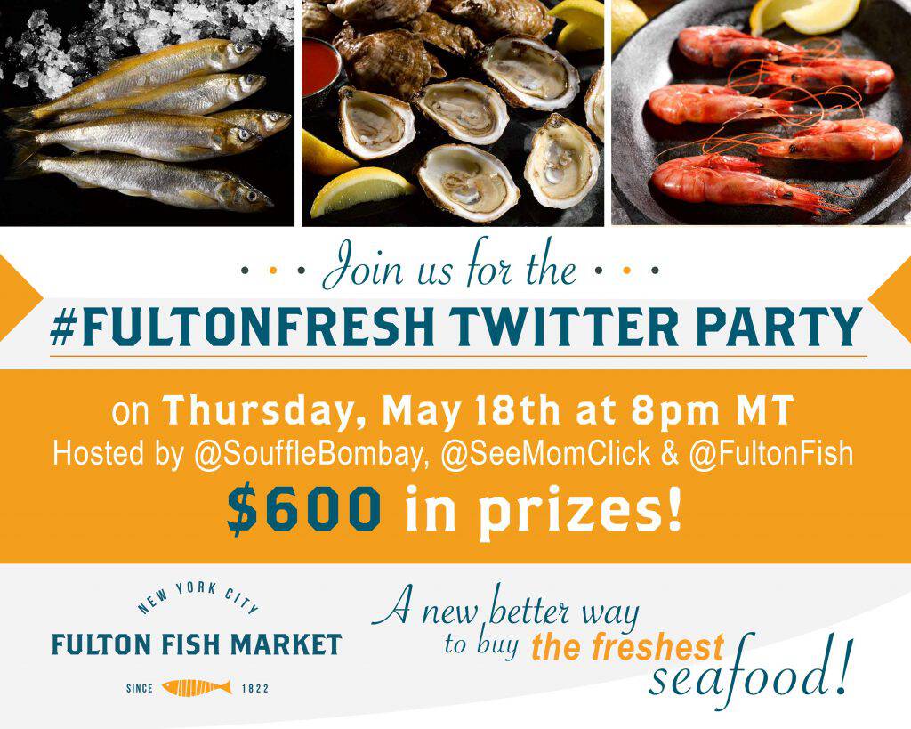 Join us on May 18, 2017 at 10pm ET for the #FultonFresh Twitter party! We're talking about the freshest seafood, delivered to your door (+ $600 in prizes!)