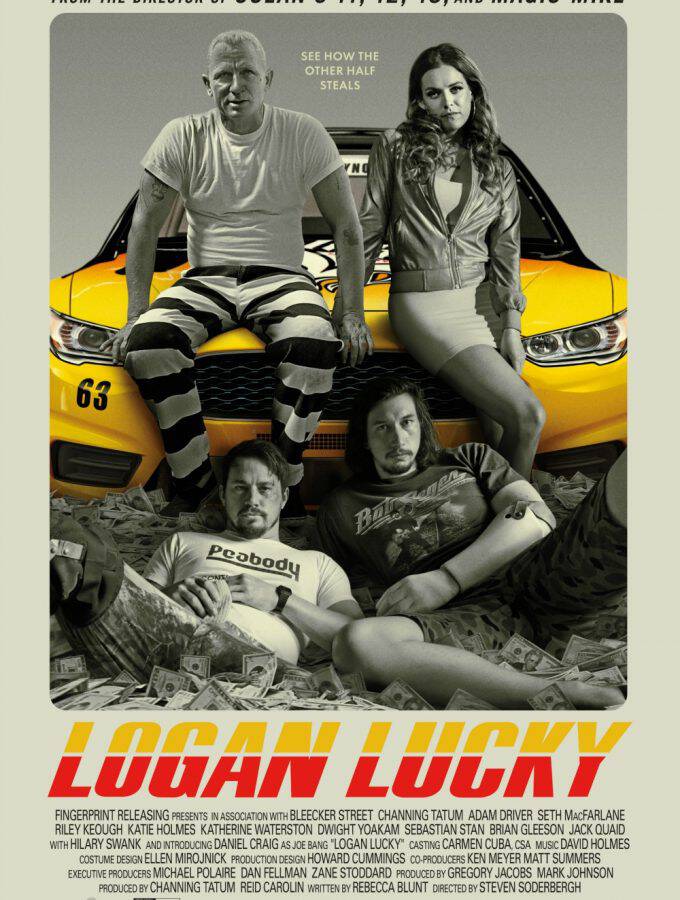 What a cast! Check out the new Lucky Logan trailer and make plans to go see it in theaters August 18, 2017 when it releases.