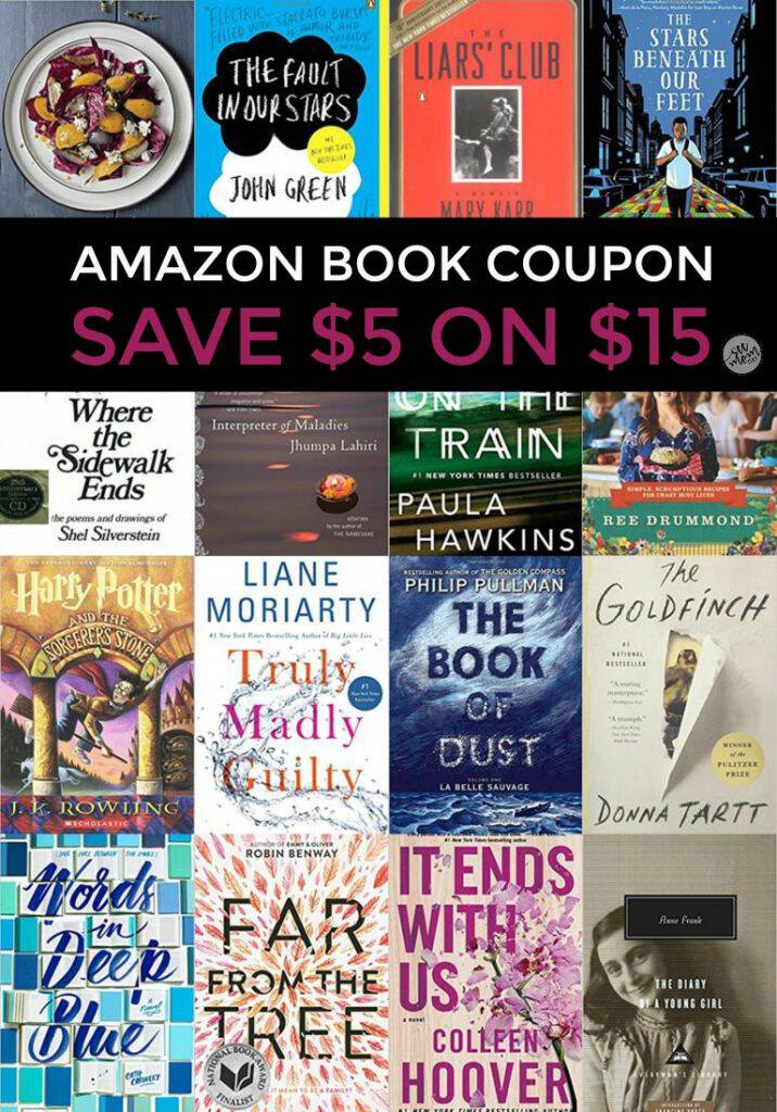 Save $5 on a $15 book purchase with this Amazon Book Coupon! A great time to buy the kids a few new reads to put under the tree!