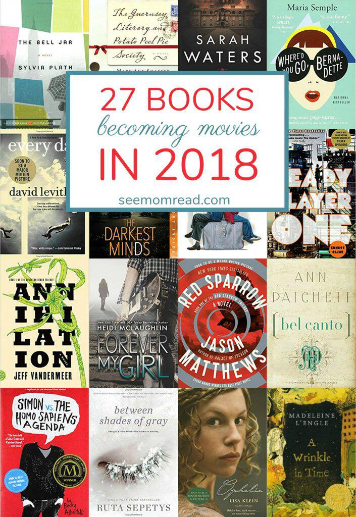 Read it before you see it on the big screen! There are some awesome books becoming movies 2018. I'm excited to see some intriguing memoirs, wild fiction, and sweet and funny kids' books being made into major motion pictures this year!