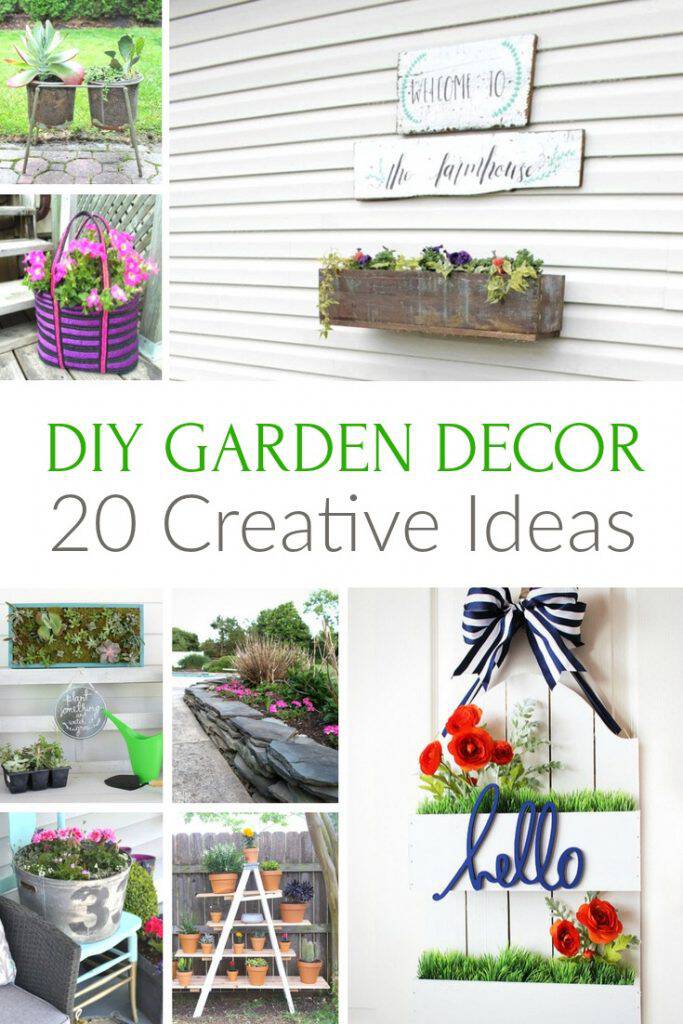 Creative DIY garden decor is not only a fun way to jazz up your garden, but these projects are a great way to get crafty. See which garden accents catch your eye and make it a weekend project.